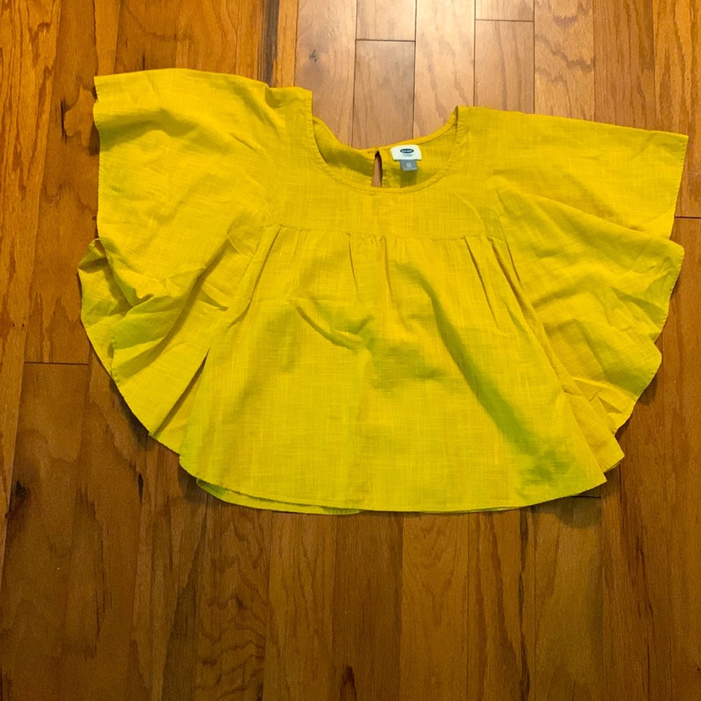 Old navy mustard yellow top